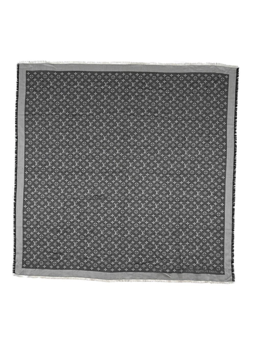 Louis Vuitton Silk Wool Denim Shawl #370702L52B